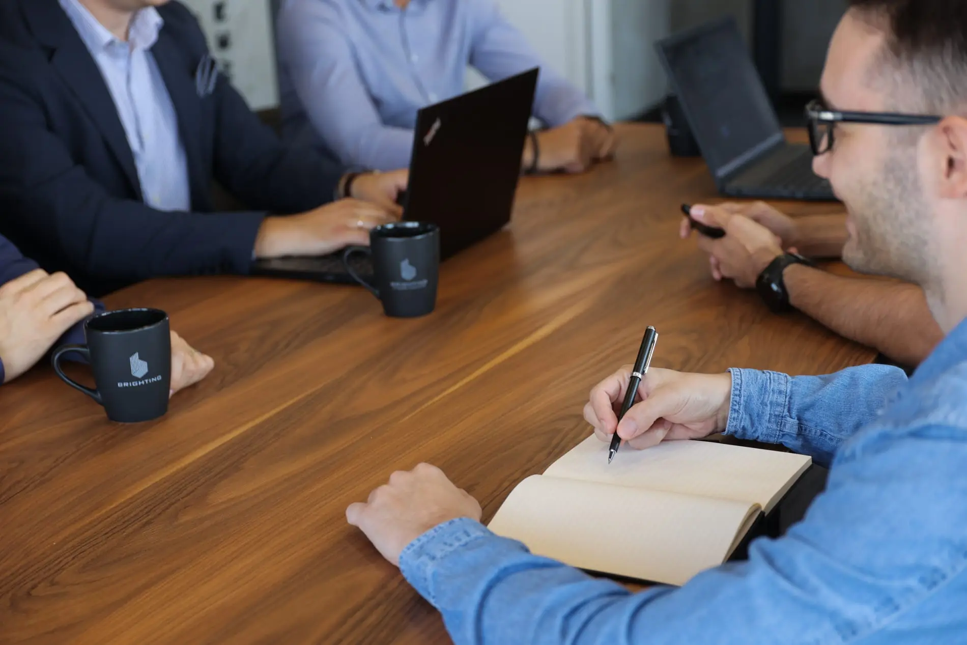 Marketing team working on a campaign briefing